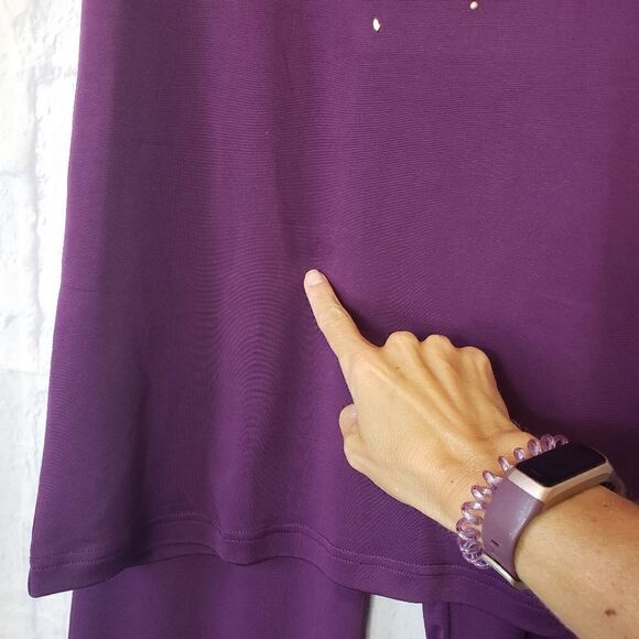 SALON STUDIO 2 Piece Sleeveless Jersey-knit Pants Set - Picture 2 of 8